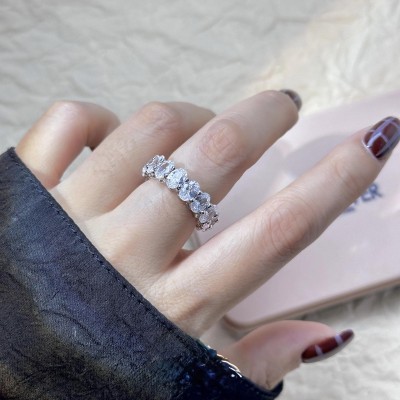 ​时尚钻石开口戒